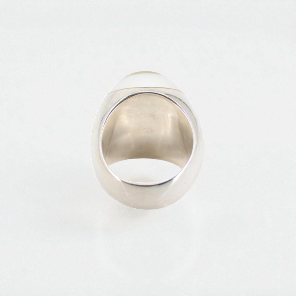 Vintage Gucci Silver White Ring - Picture 3 of 5